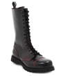 Abbildung Boots & Braces - 14 Loch schwarz mit roter Naht, Stiefel Rangers